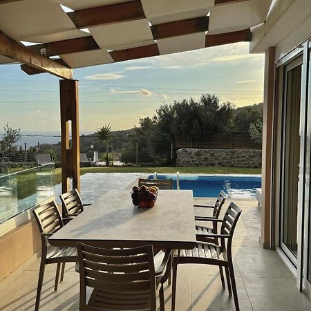 Villa Michael Triopetra Private Villa, Private Swimming Pool, Garden, Panoramic Sunset Buitenkant foto